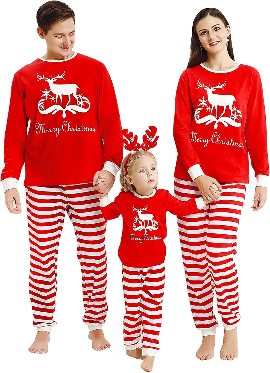 Holiday Xmas Christmas Pajamas Family Matching Pjs Sleepwear Cotton Family Jammies Pajamas for Kids Girl Boy Men Women