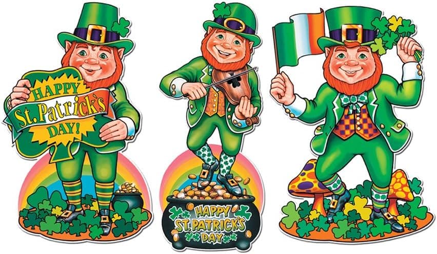 Pkgd St Patrick's Day Cutouts (3/Pkg)