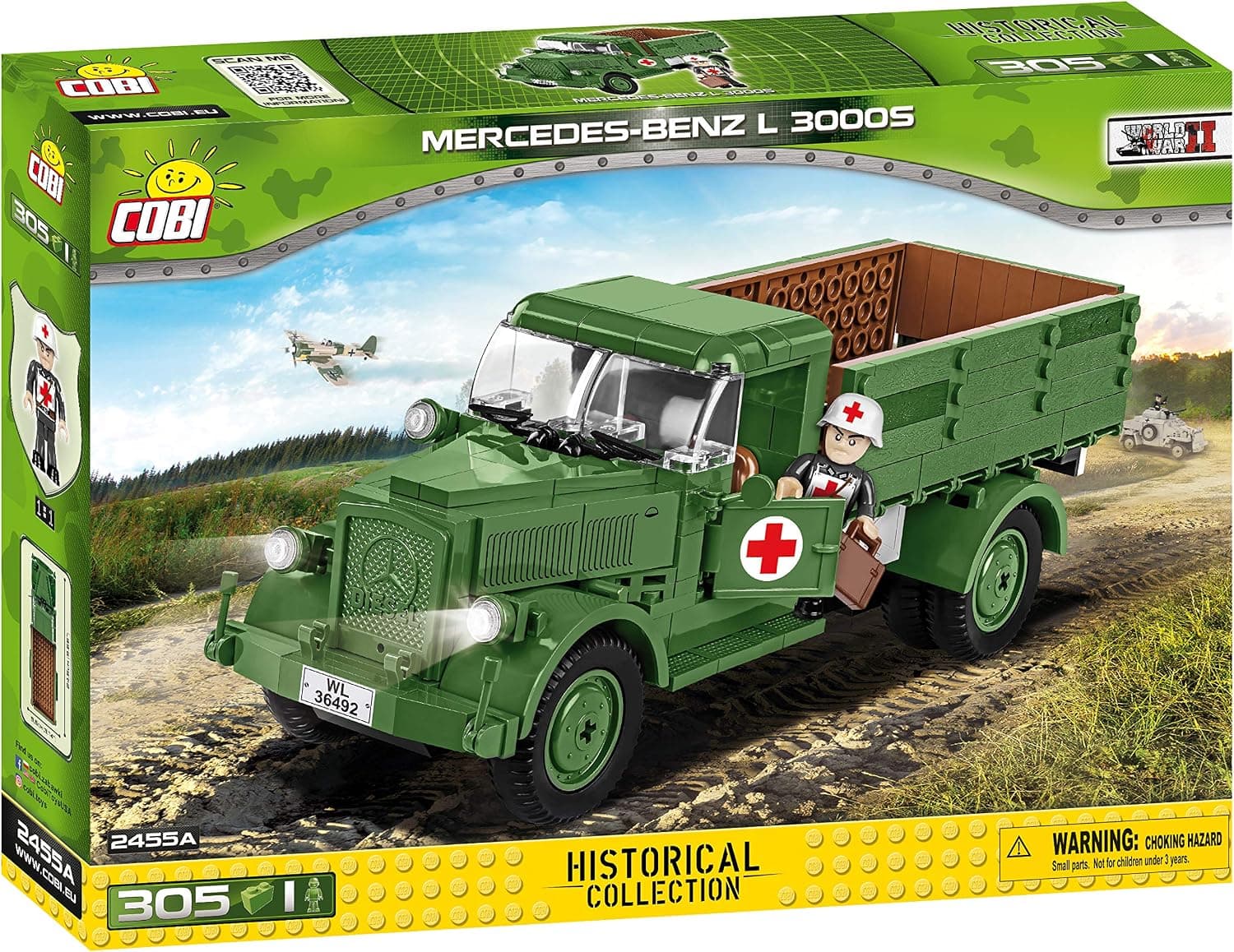 COBI Small Army German Mercedes-Benz L3000, 305 pieces