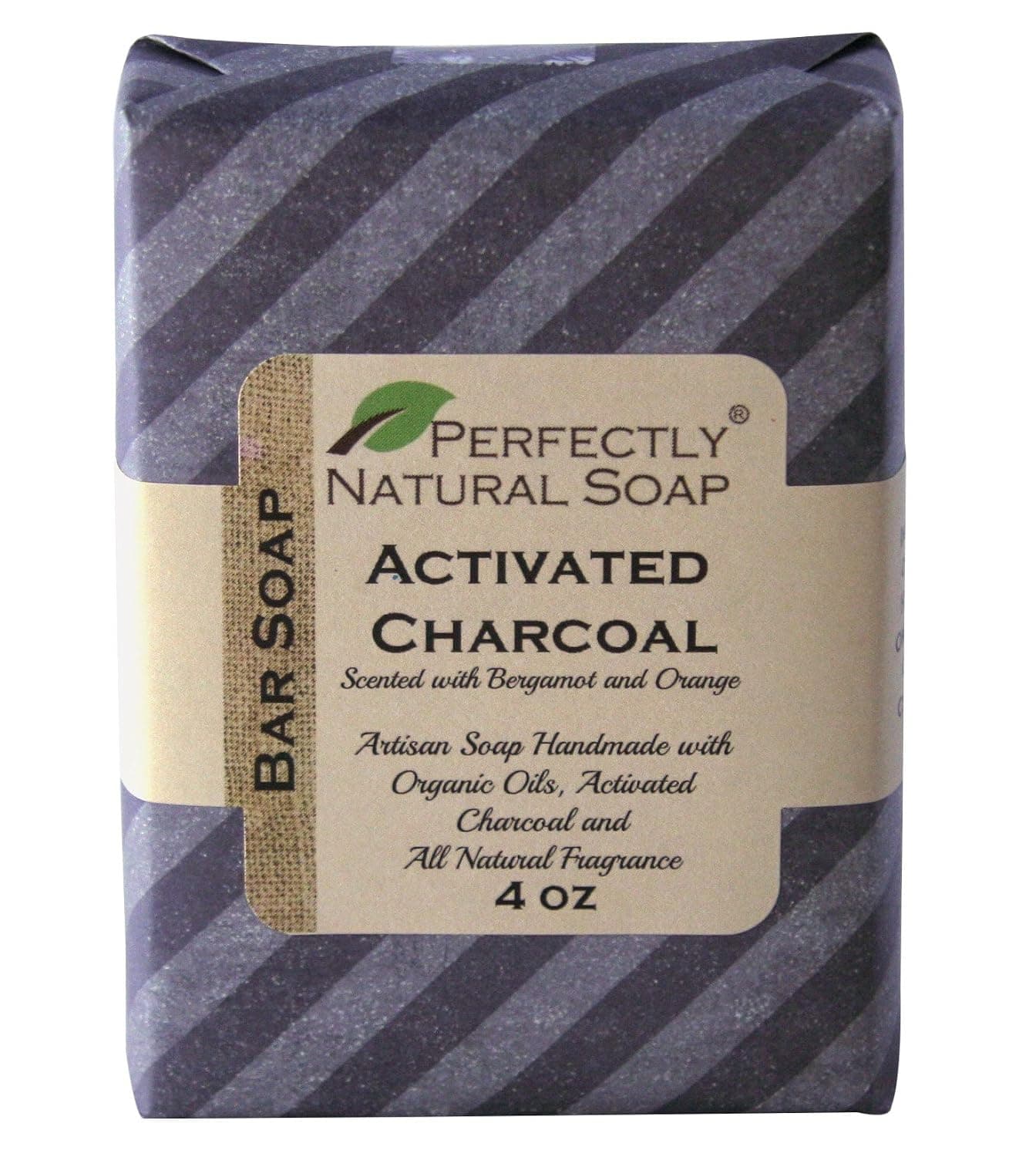 Activated Charcoal All Natural Handmade Bar Soap, 4 oz.