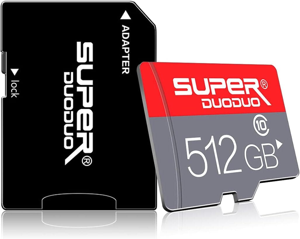 Micro SD Card 512GB Memory Card with SD Card Adapter(Class 10 High Speed),TF Memory Card, EXFAT Micro Memory Card for Camera Phone Surveillance Dash Cam Tachograph Drone