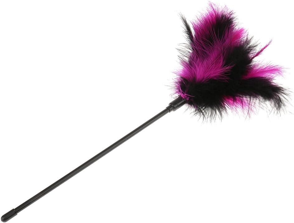 Jili Online Black Rose Feather Tickler Naughty Party Fancy Dress Toy Hen Party Favors