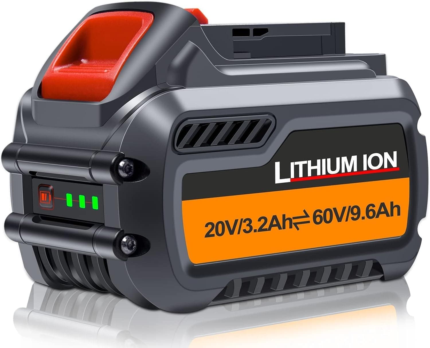 FSKE 20V/60V DCB609 Lithium-ion Replacement Battery for 20V/60V Cordless Power Tools DCB606 DCB612 DCB206 DCB204 Li-ion Battery