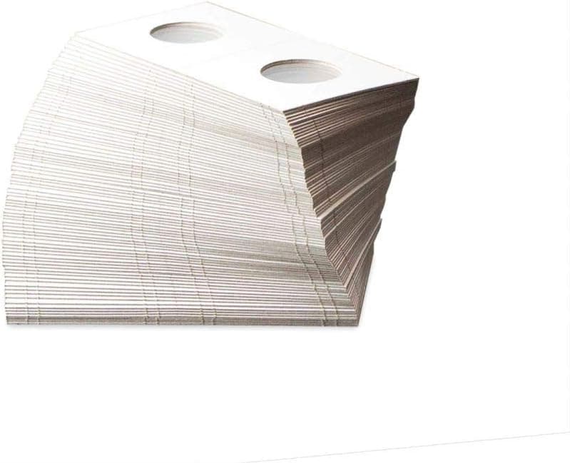 BCW 100 2x2 Cardboard Coin Holders Small Dollars, White