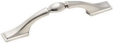 Amerock BP1302-G9 Sterling Nickel Cabinet Hardware Footed Pull - 3" Hole Centers - 25 Pack