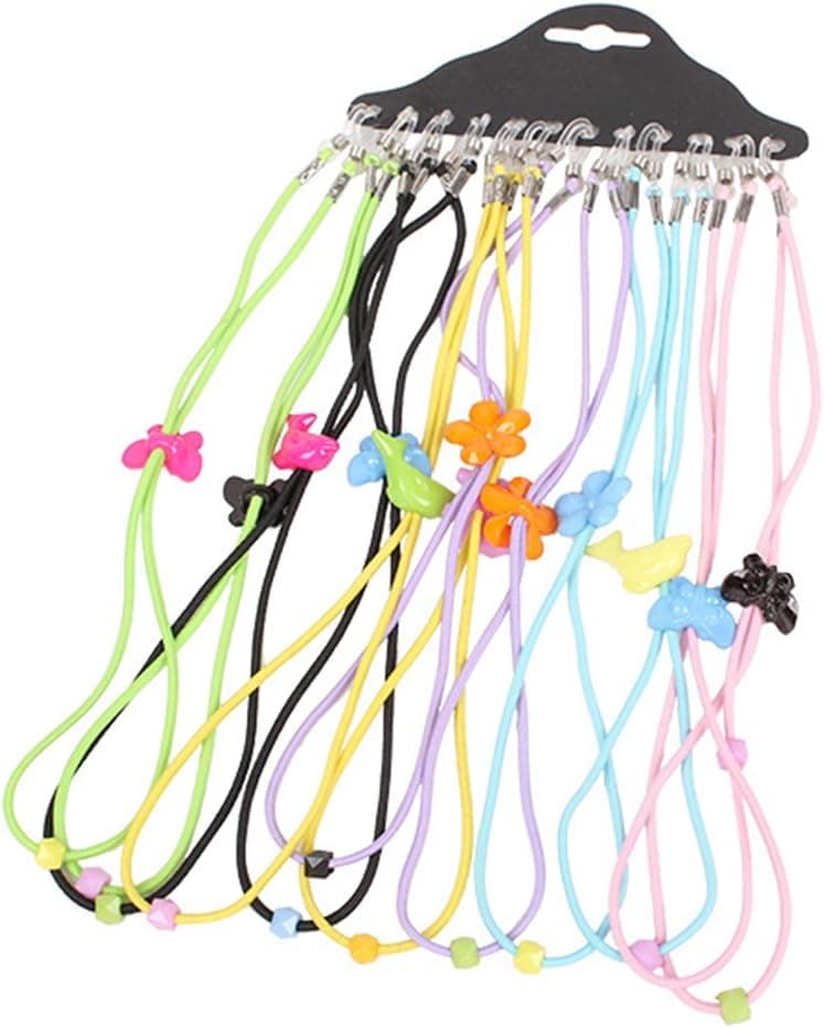 Generic Kids Nylon Safety Eyewear Eyeglass Cord Neck Strap Pack Of 12