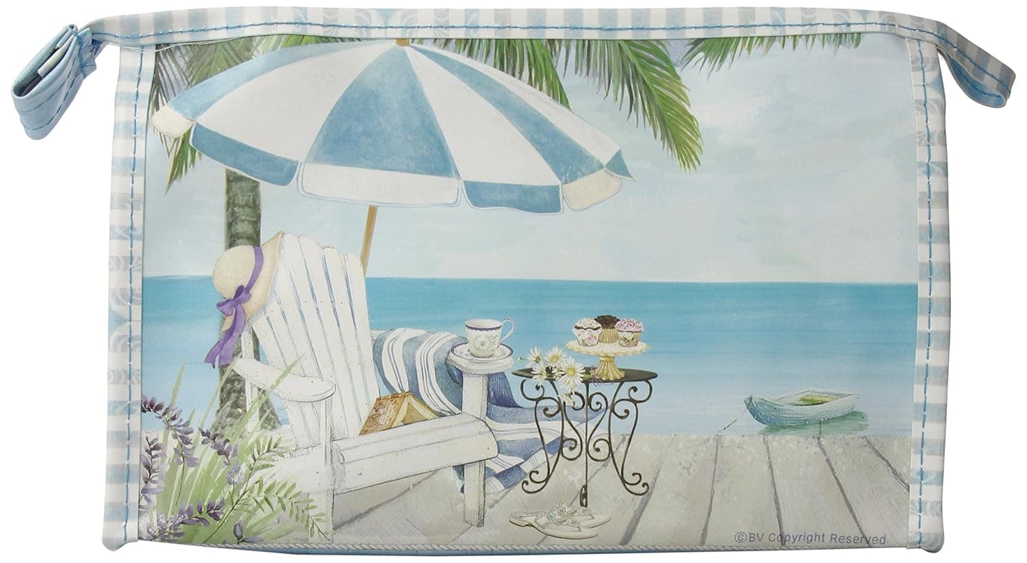 Harry D Koenig Beach Cosmetic Bag, Large