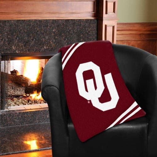The Northwest Company Oklahoma Sooners 60 x 80 inch Royal Plush Raschel Throw Blanket