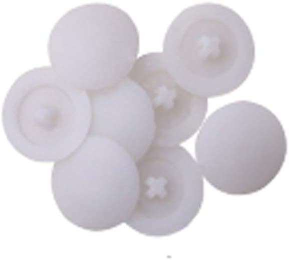 YES Time Cabinet Furniture Decorative Cap, 400 Piece Cabinet Furniture Connecting Cam Fitting (White)