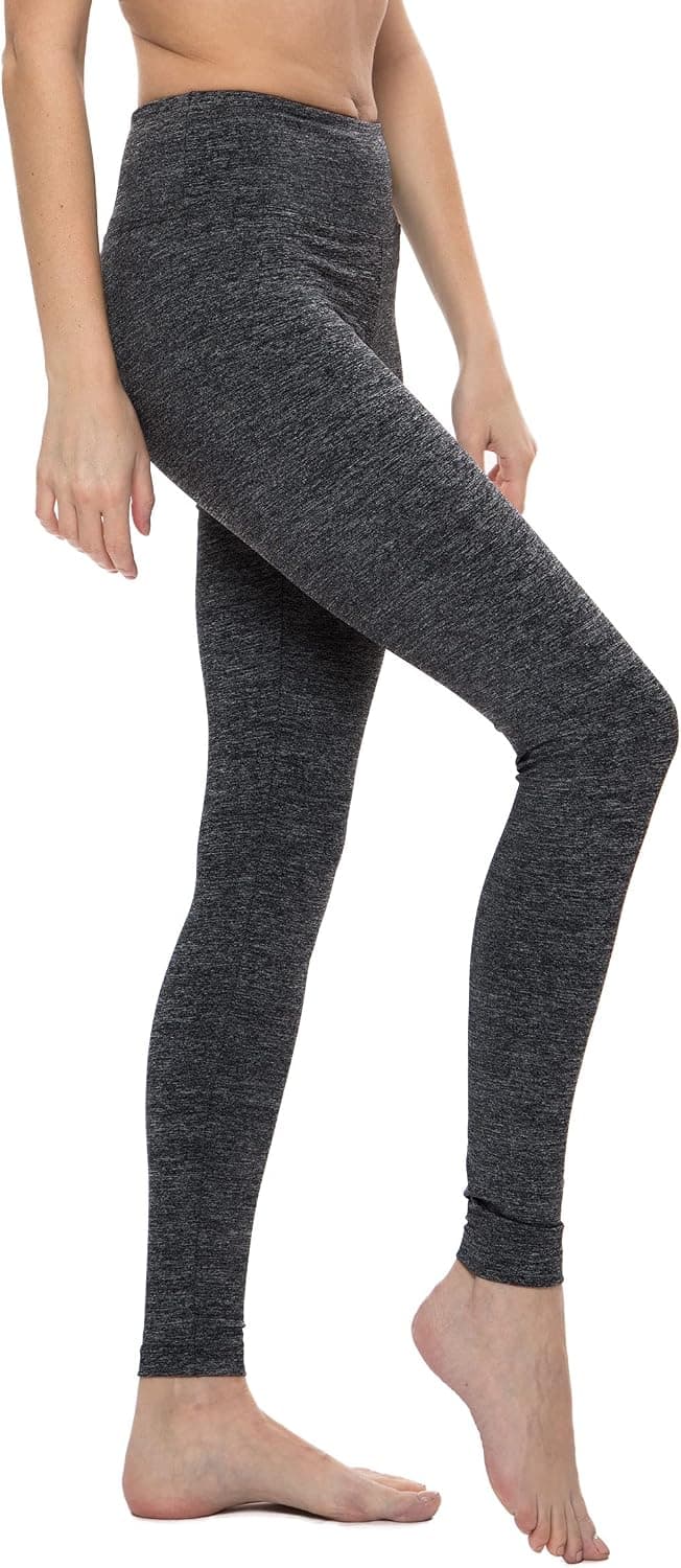 Nirlon Womens Leggings High Waisted Workout Leggings for Women Tummy Control (2XL, MECharcoal)