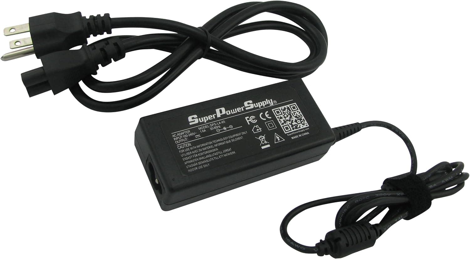 Super Power Supply® AC / DC Laptop Adapter Cord for Toshiba Satellite L635 L635-s3040 ; L645d L645d-s4036 L645d-s4050 ; L655d L655d-s5066 ; L675 L675-s7048 ; Pa3097u-1aca Pa3396u-1aca Pa3467u-1aca Pa3714u-1aca Netbook Notebook Battery Plug