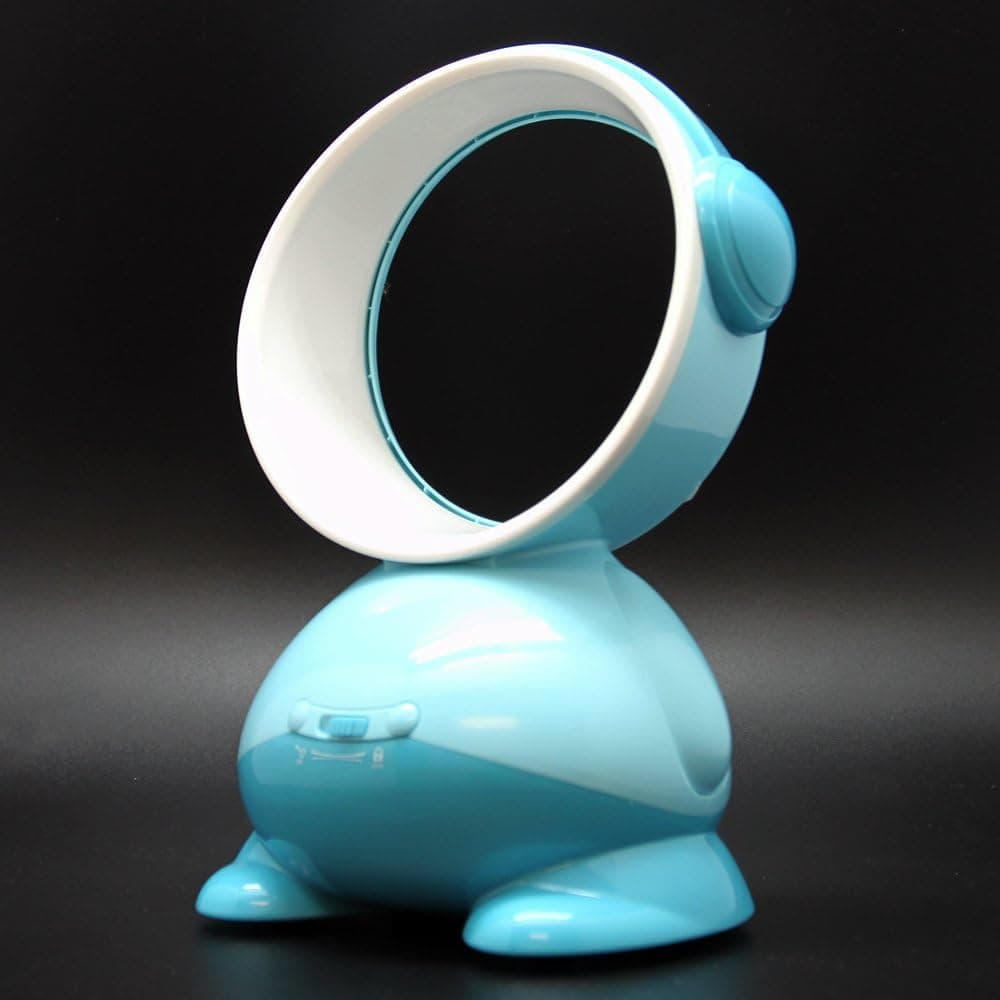 Genuine Green Moby Premium BLADELESS Fan. USB Powered w/Turbine. Blue