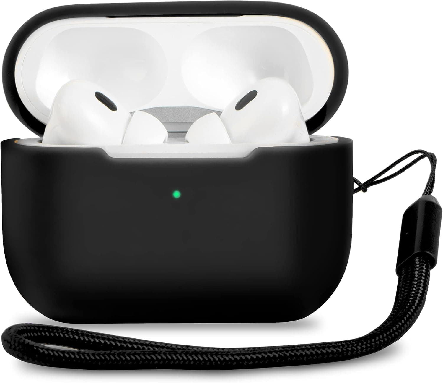 Camofit for AirPods Pro 2nd Generation Case Cover 2022, Soft Silicone AirPods Pro 2 Case Protective Cover for Women Men Shockproof iPods Pro 2 Case Skin for Airpods Pro 2 Charging Case (Black)