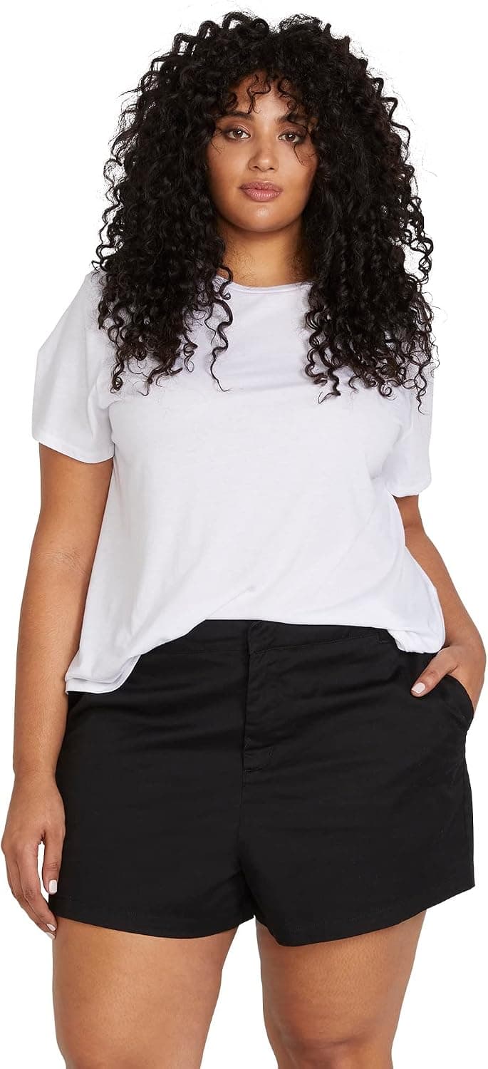 Volcom Women's Frochickie 3" Chino Short (Regular & Plus Size)