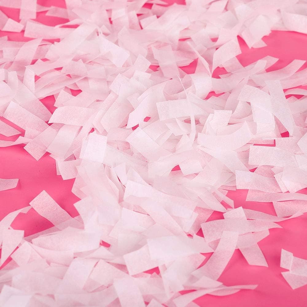 Battife 1lb White Tissue Paper Confetti Tissue Confetti for Canons Launchers Poppers Art Project Anniversary Birthday Wedding Send Off Decorations