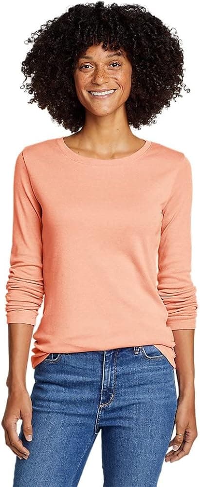 Eddie Bauer Women's Favorite Long-Sleeve Crewneck T-Shirt