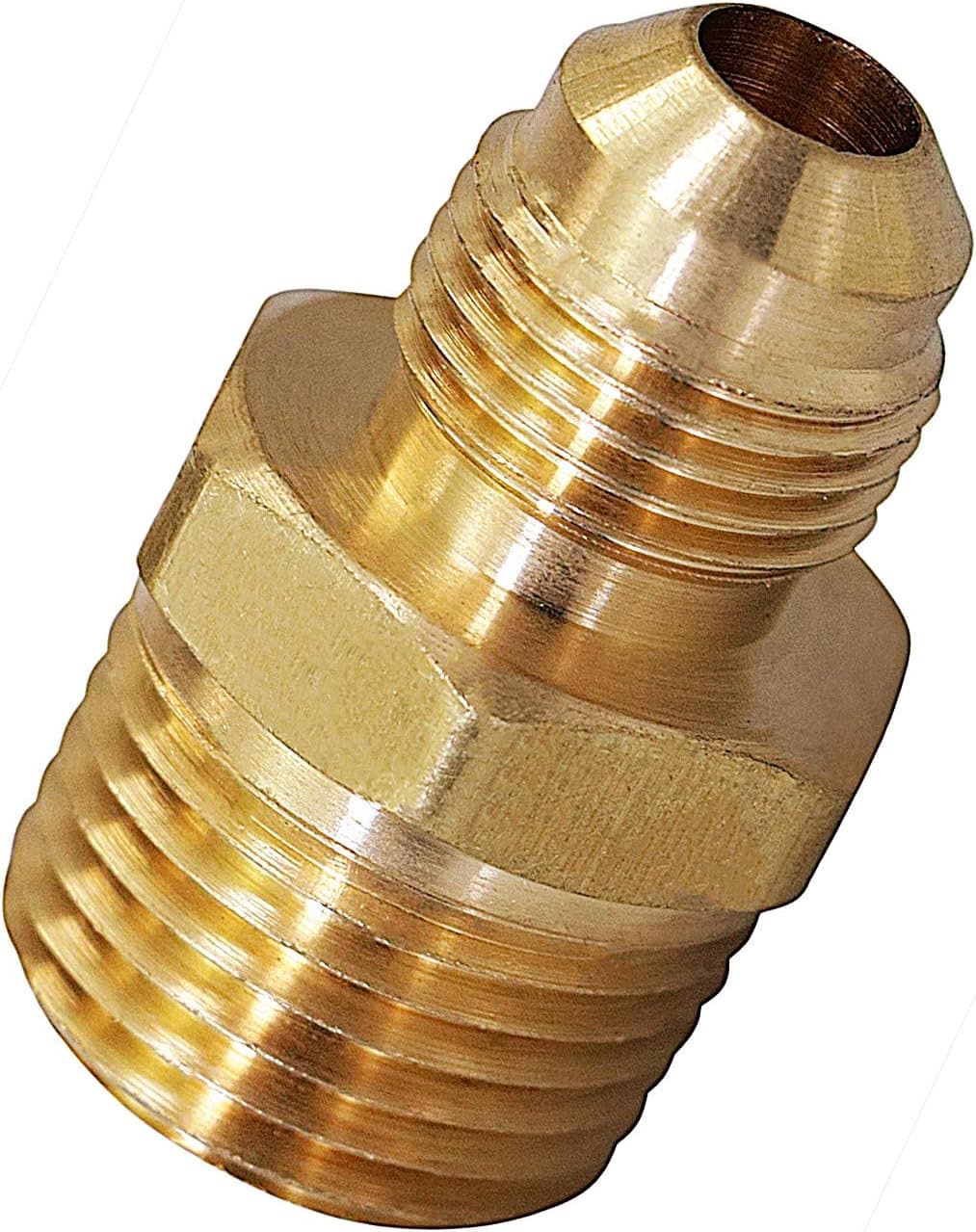 highcraft G48S-1234 Flare x Male Reducing Adapter Pipe Fitting 1/2" O.D. x 3/4" MIP Brass