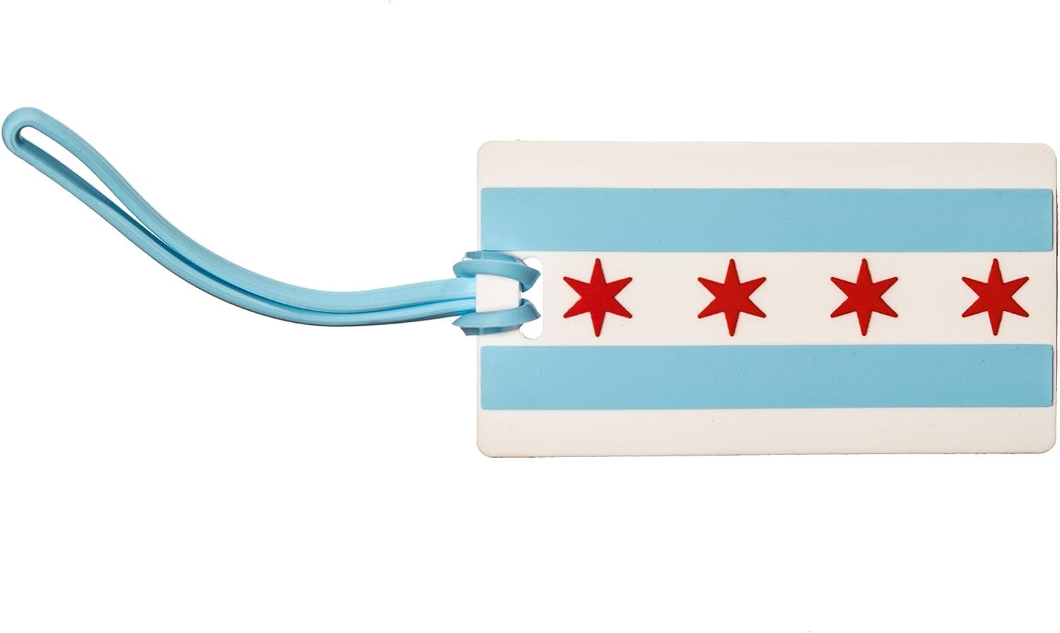 Pack of 2 City of Chicago Flag Luggage Tags