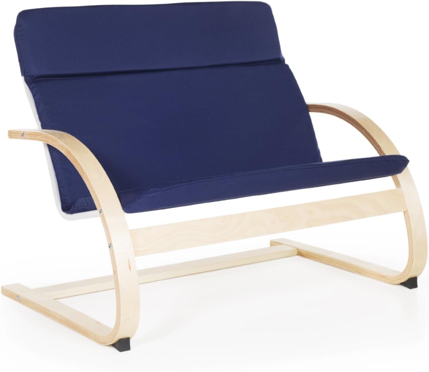 Guidecraft Nordic Couch - Blue: Rocker Couch For Kids, Toddlers Room & Classroom Furniture, School Chair