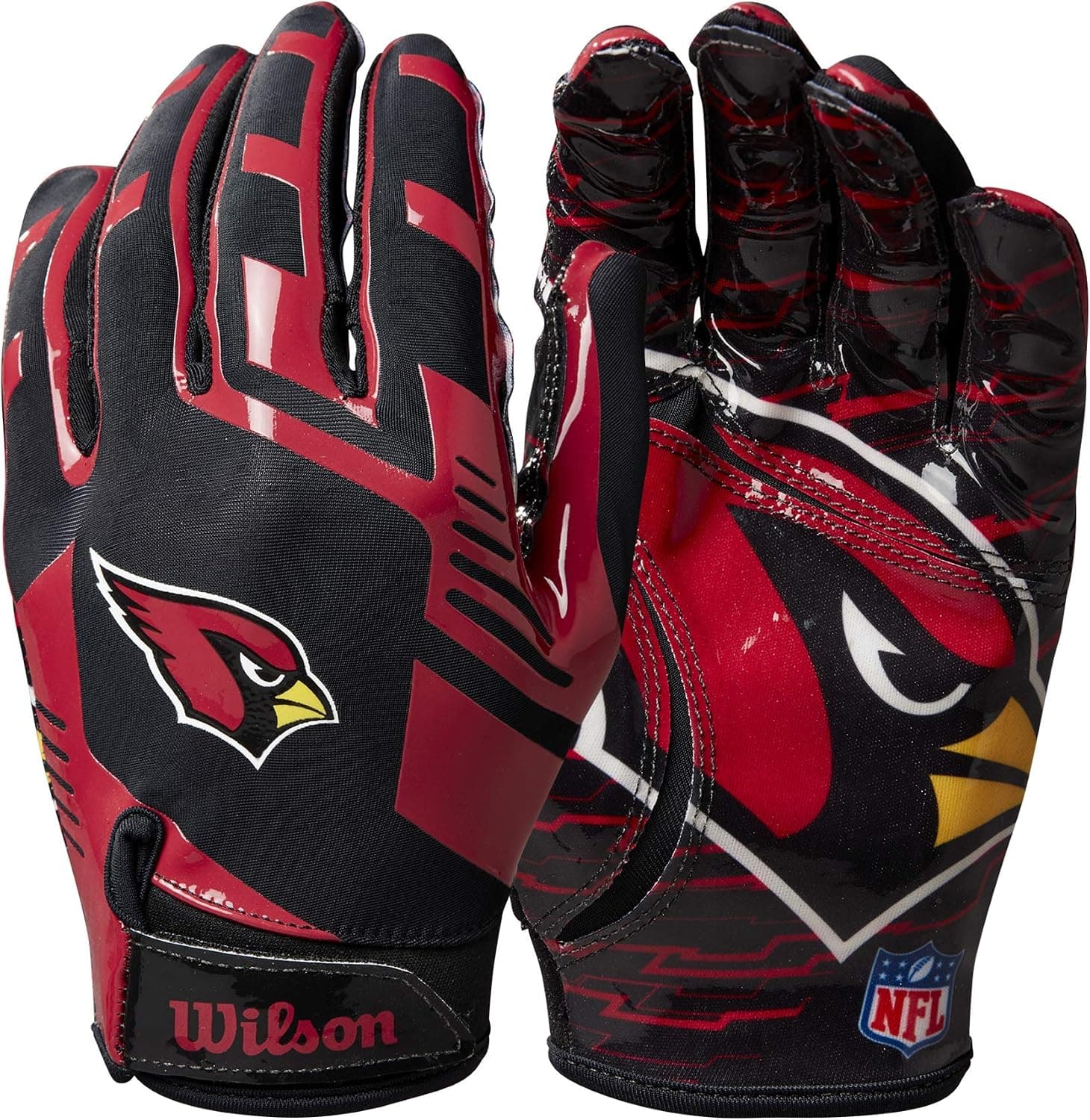 WILSON NFL Stretch Fit Football Gloves - Youth