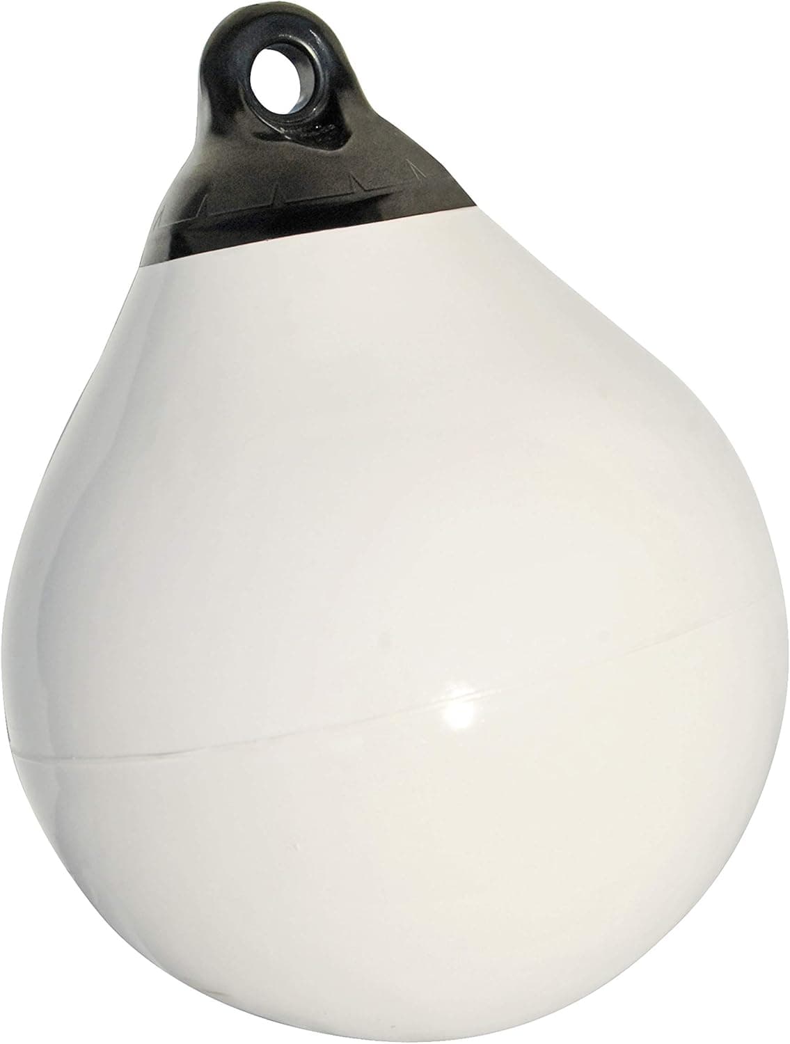Taylor Made Tuff End Buoy, White (21") – Flexible, Strong, Marine-Grade Vinyl Buoy for 25-40 Foot Boats – Easy-to-use, Trivalve™ Inflates with Standard Ball Pump – 2020108083