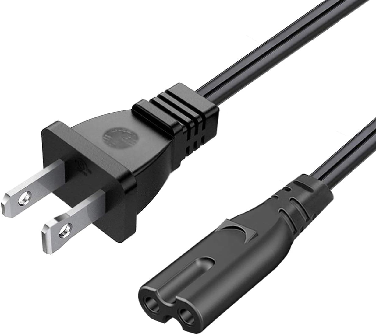 Akuterk UL Listed Printer Power Cord for HP Envy 6055 5055 4500 4520 7155 7855 7645 5540 5640 5660 7640 100 110 120 4510 Printer 2 Prong Power Cord Replacement AC Cable