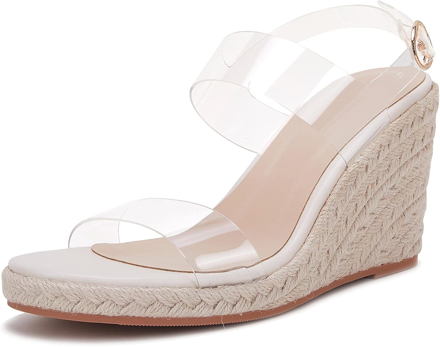 VETASTE Womens Espadrille Wedge Sandals Platform Ankle Strap Open Toe Mules Heels Shoes