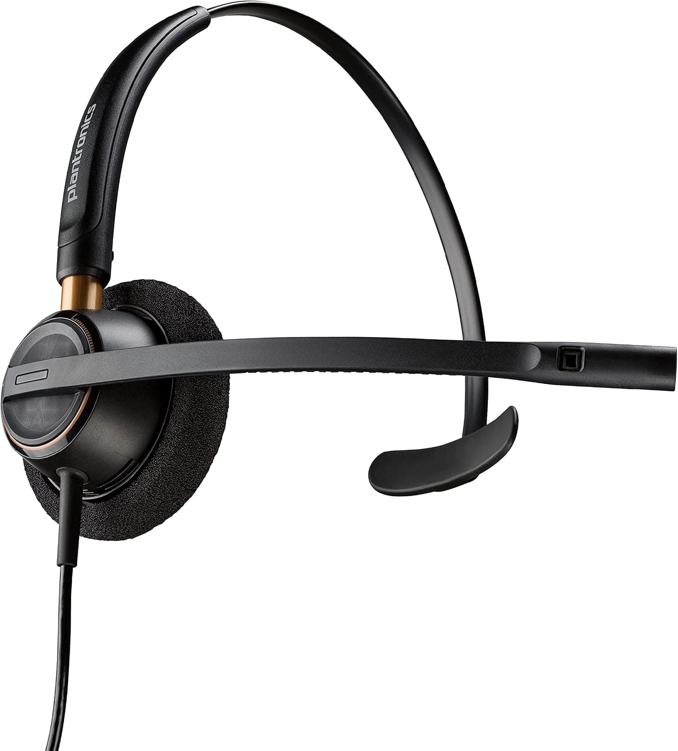 Poly - EncorePro 510 QD Wired Headset (Plantronics) - Works with Poly Call Center Digital Adapters - Acoustic Hearing Protection - Mono (Single-Ear)