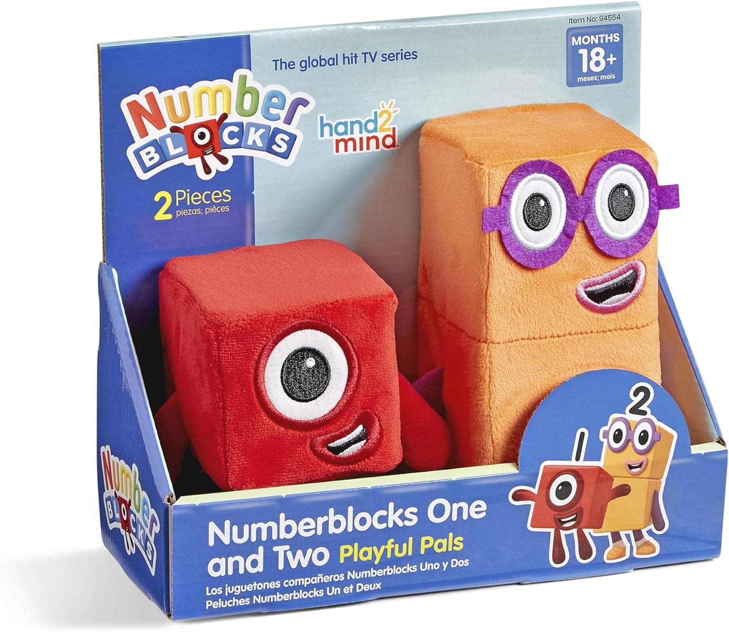 hand2mind Numberblocks One and Two Playful Pals, Cartoon Plush Toy, Plush Figure Toys, Kids Stuffed Animals, Cute Plushies, Toddler Imaginative Play Toys, Collectible Toys, Preschool Learning Toys