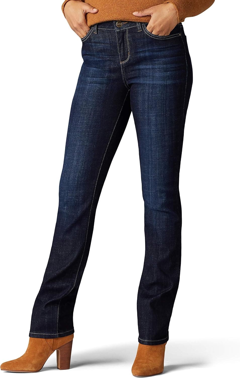 Lee Women's Petite Legendary Regular Fit Straight Leg Jean