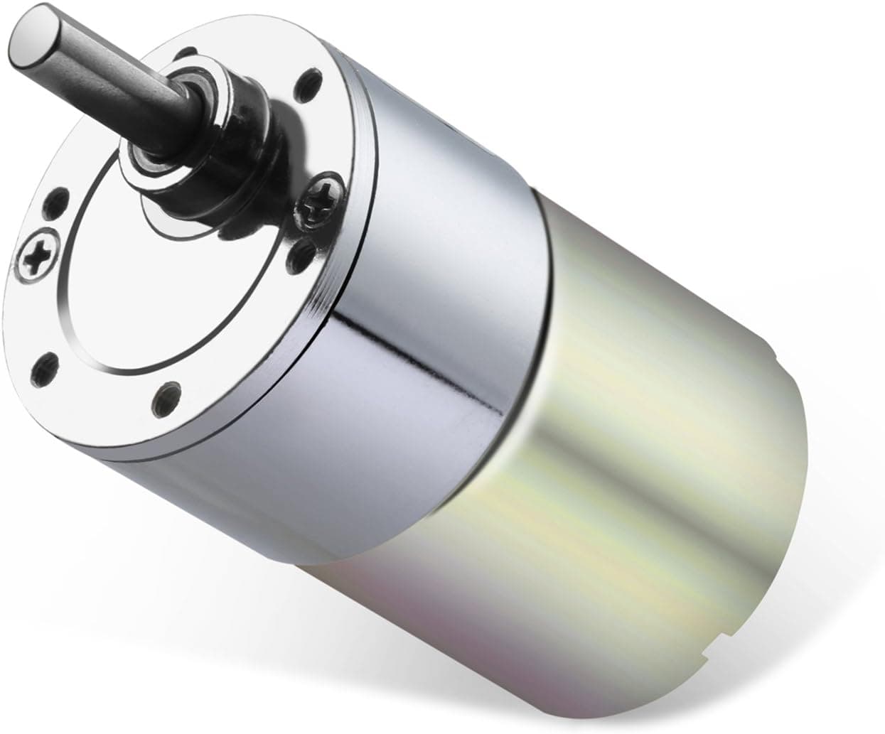Greartisan DC 12V 120RPM Gear Motor High Torque Electric Micro Speed Reduction Geared Motor Eccentric Output Shaft 37mm Diameter Gearbox
