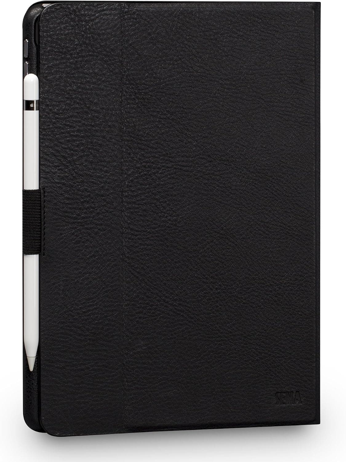 Sena Vettra Genuine Leather Folio Case for iPad Pro 10.5-Inch (2017) - Hands-free Viewing with Apple Pencil and Pencil Holder, Black