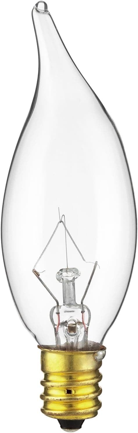 Sunlite 10CFC/25 120-volt 10-watt Candelabra Base Incandescent Petite Chandelier Lamp