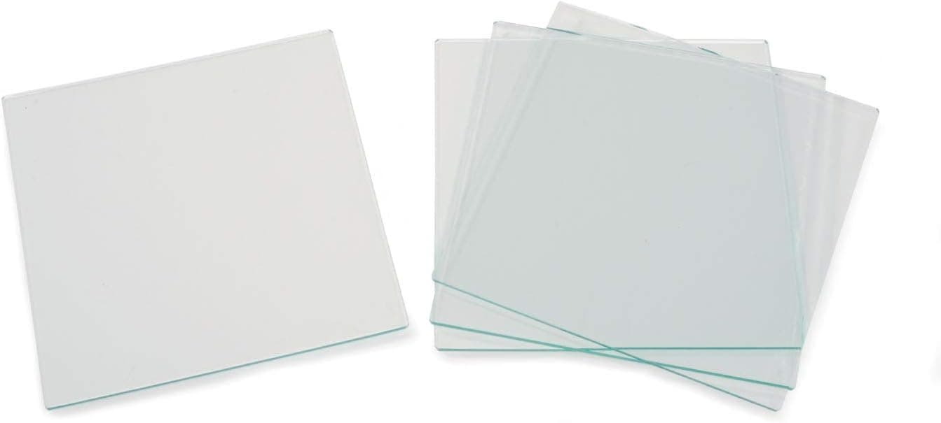 Darice Glass Tile Square 4 x 4 inches 4 Pieces (6-Pack) 1098-80