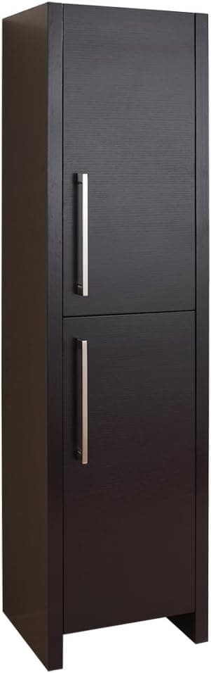 Virtu USA ESC-261-ES Delano Vanity Side Cabinet, 15.7-Inch Wide, 11.8-Inch Deep, 62.2-Inch High, Espresso Finish