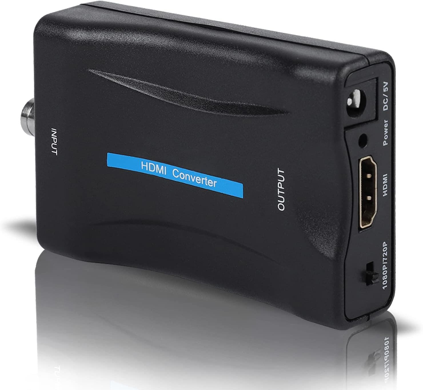 BNC to HDMI Converter, 1080P/720P HD Display BNC Female to HDMI Video Converter Adapter Box for Security Camera CCTV Moniter