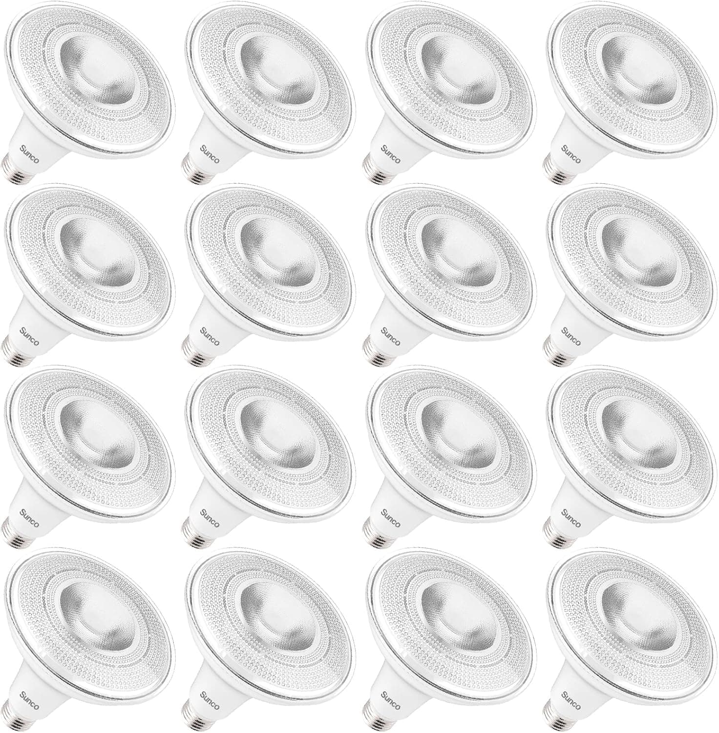 Sunco 16 Pack Outdoor Led Flood Light Waterproof PAR38 LED Bulb, Dimmable, 13W=100W, 2700K Soft White, 1050lm, E26 Base, UL Energy Star Listed
