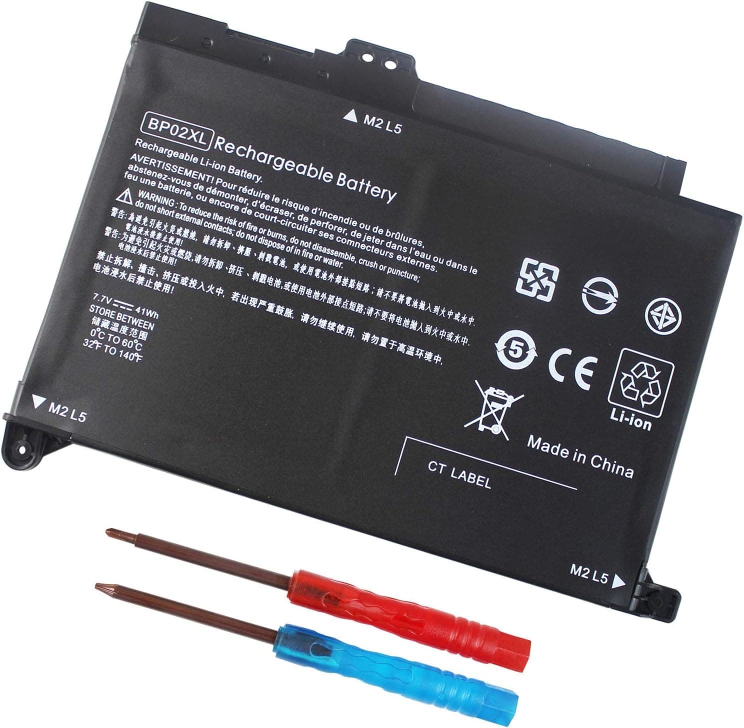 DMKAOLLK BP02XL Battery for HP Pavilion PC 15 Series 15T-AU000 15Z-AW000 15-AW068NR 15-AU010WM 15-AU023CL 15-AU123CL 15 -AU062NR 15-AU063NR 15-AU091NR 15-AU063CL 849909-850 849909-855 849569-421