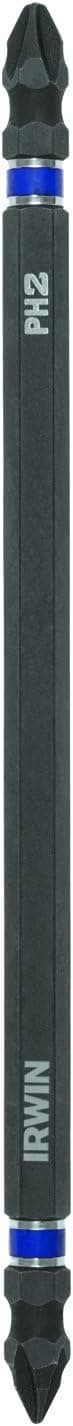 IRWIN Tools 1882434 Impact Performance Series Double-Ended Screwdriver Number-1 Phillips Power Bit with 6-Inch Length