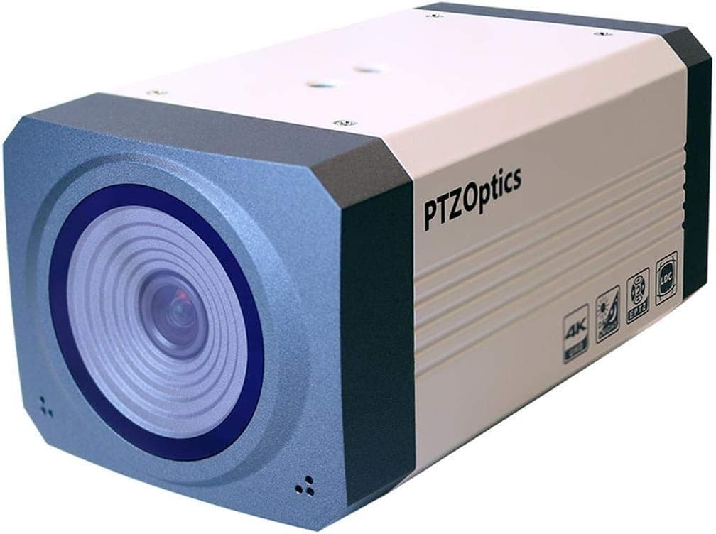 PTZOptics 8.51MP Full HD 3G-SDI Indoor ePTZ ZCam Box Camera with Dual SDI Output, White