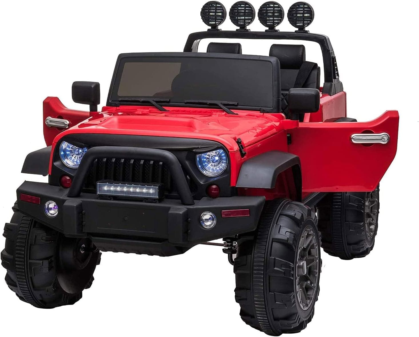TOBBI 12V Kids Ride On Cars Truck with Remote Control 3 Speeds Toddler Motorized Vehicles Toys for Girls Boys (Red)
