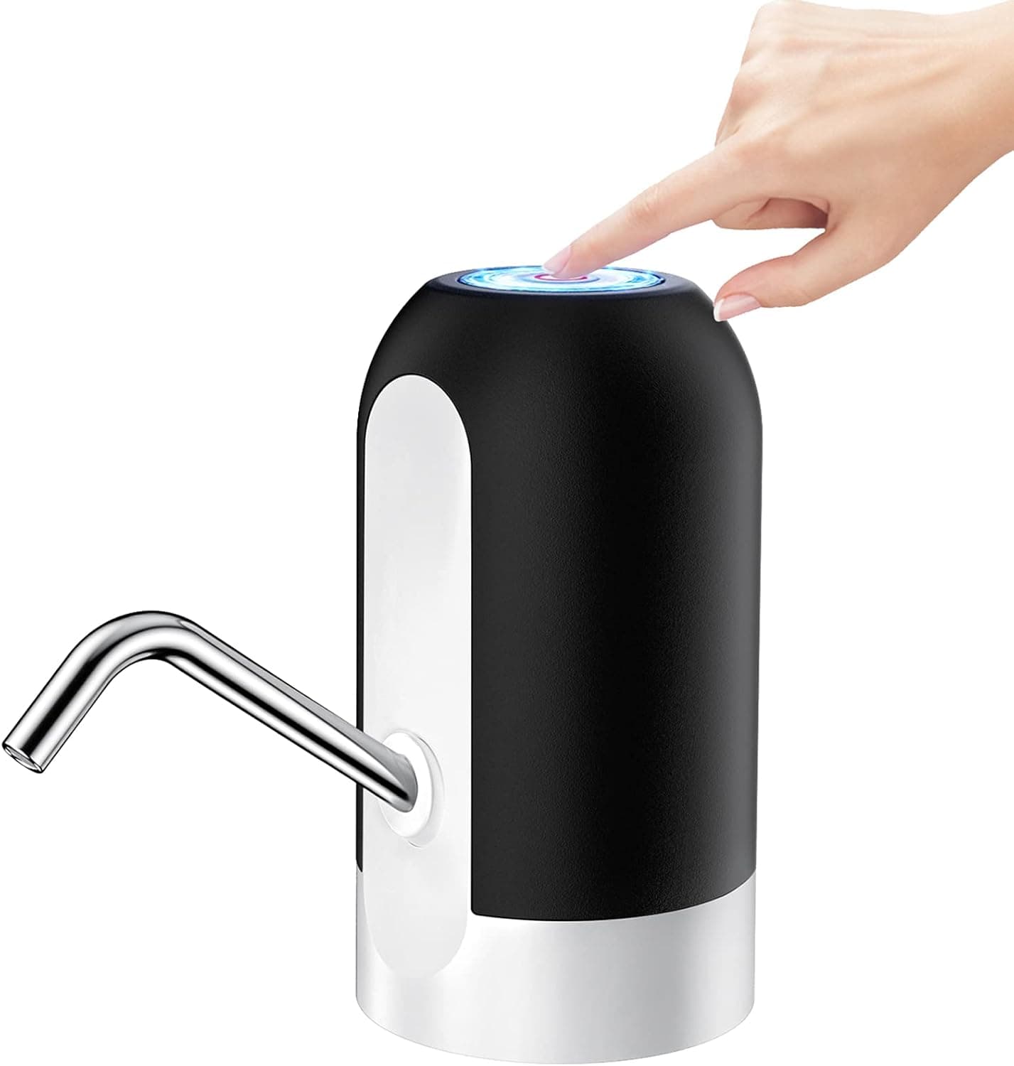 BIRKINHOME Water Bottle Dispenser 5 Gallon, Rechargeable Portable Water Jug Pump for Universal 3-5 Gallon Bottle, USB Charging Automatic Electric Water Bottle Pump for Camping, Get Water Out Easy