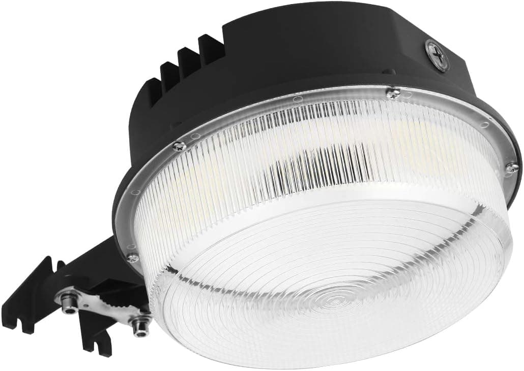 Amptonica LED Barn Light 50W, 6,000Lm 5000K Daylight, LED Outdoor Light with Dusk to Dawn Photocell, IP65 Waterproof LED Security Area Light for Yard Patio Farm - ETL Listed