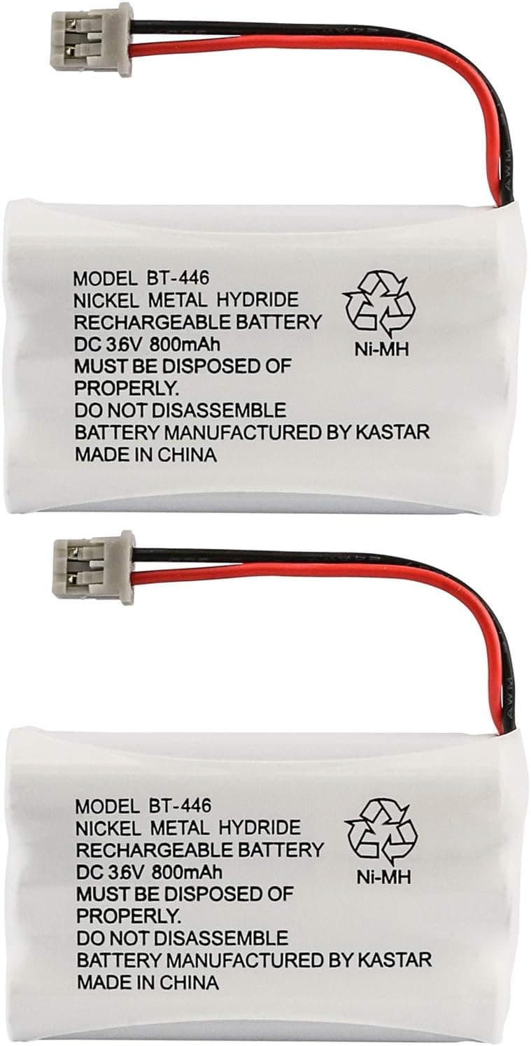 Uniden BBTY0504101 Model BT446 Nickel Metal Hydride Rechargeable Cordless Phone Batteries (Pack of 2) for use with T94 Series, TWX977 and WXI977 Uniden Cordless Phones