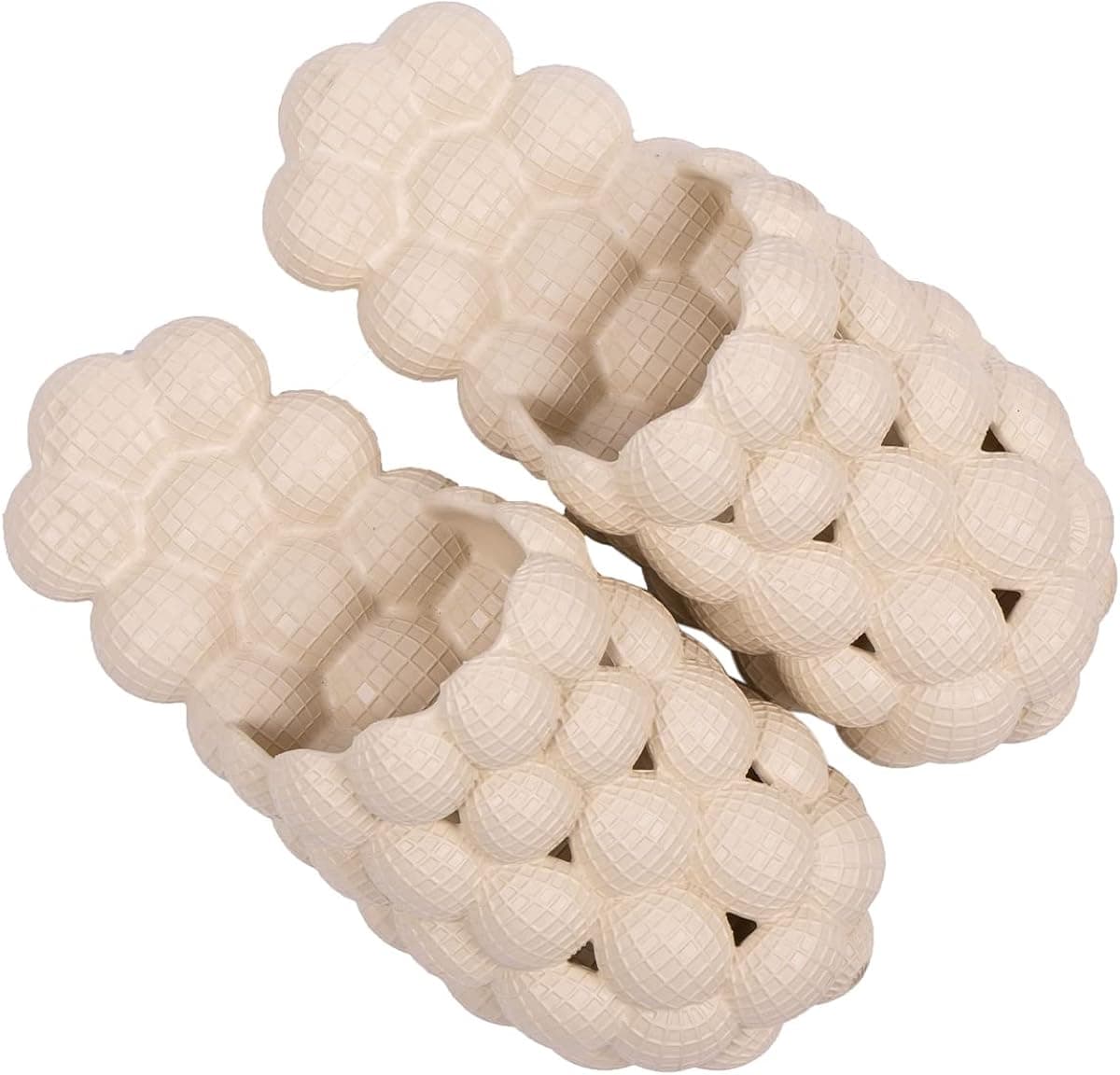 ASONGMAKE Womens Massager Slippers,Funny Bubble Unisex Super Soft Sandals Mens Breathable Beach Slides,Bath Shower Slippers Bedroom Spa House Sandals