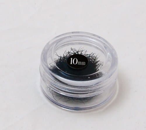 Eyelash Extension Glossy B Curl 10mm Long, 0.15mm Thick