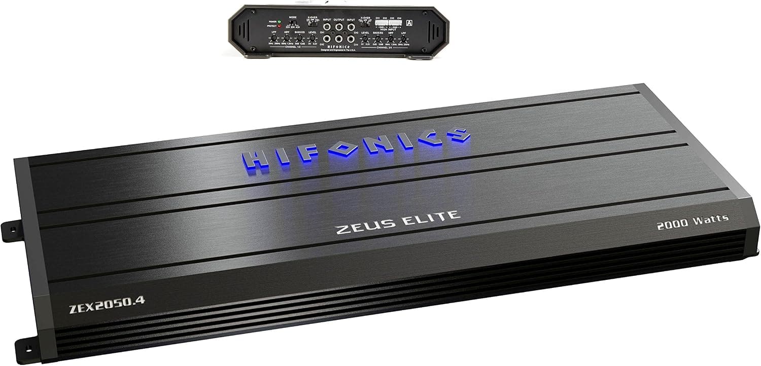 HIFONICS Zeus Elite ZEX2050.4 4 Channel Amplifier 2000 WATTS Class A/B Full Range Audio Zeus Elite Amp 2000W