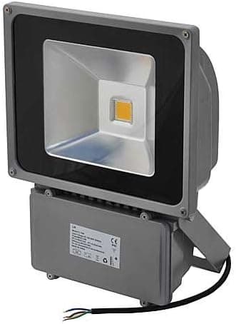 LEDwholesalers LED Outdoor Security Landscaping Yard Floodlight 100-240 Volt AC,70 Watt, Warm White,3703WW