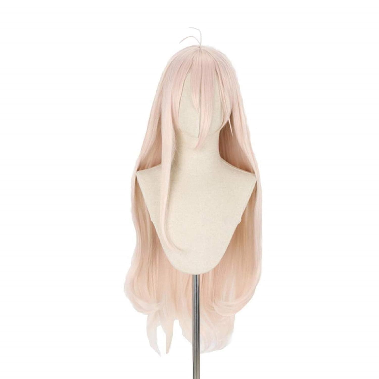 ANOGOL Wig Cap+Pink Cosplay Wig Long Straight Synthetic Wig Hair for Anime Costume Wig for Halloween Costume Party