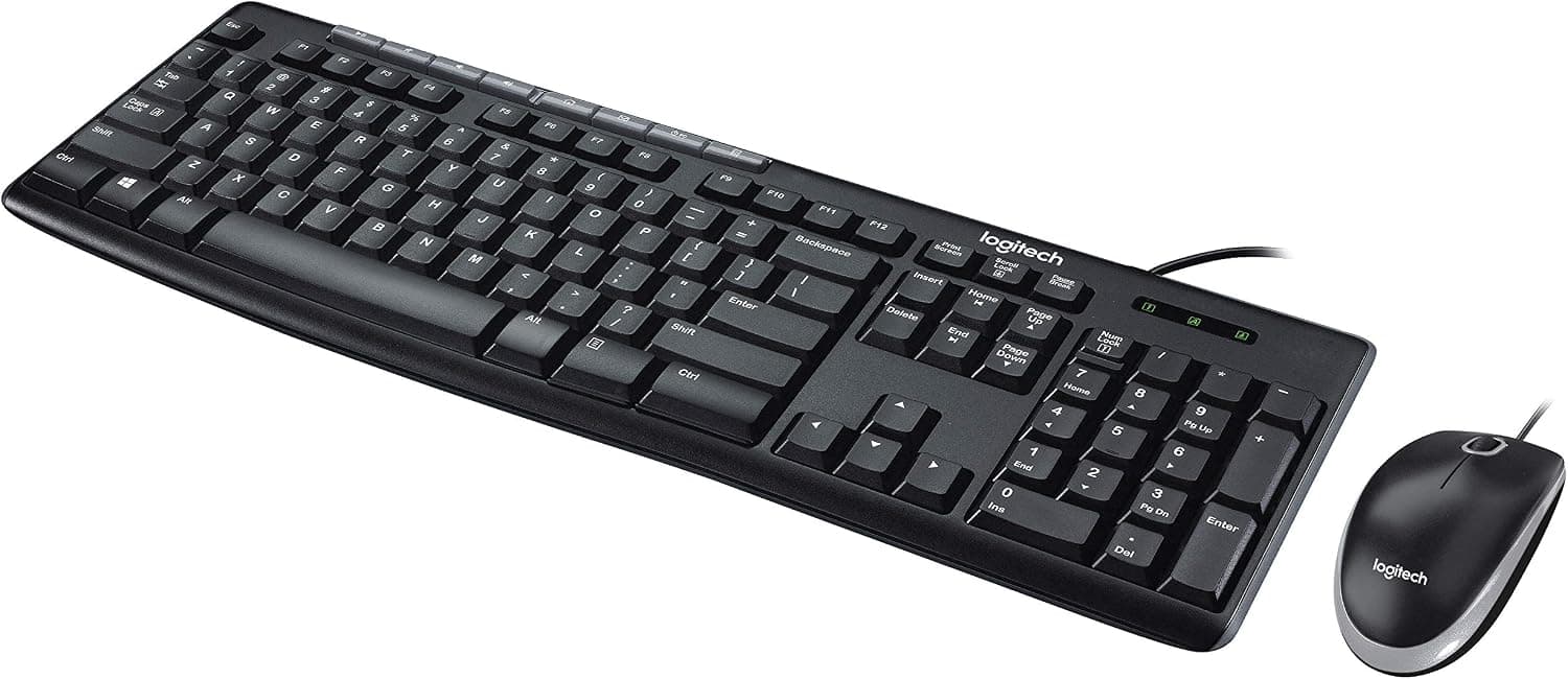 Logitech Media Combo MK200 Full-Size Keyboard and High-Definition Optical Mouse (920-002714)